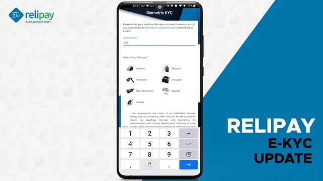 #rnfi #relipay E-KYC Process for retailers for AePS Onboarding смотреть онлайн