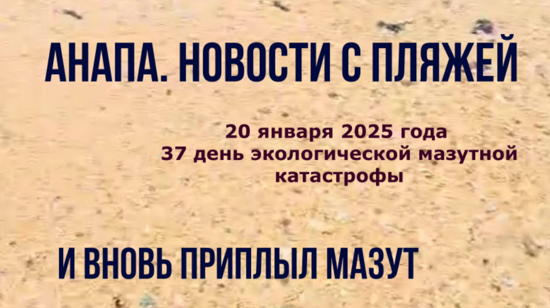 Анапа, 20 января 2025, и вновь приплыл мазут смотреть онлайн