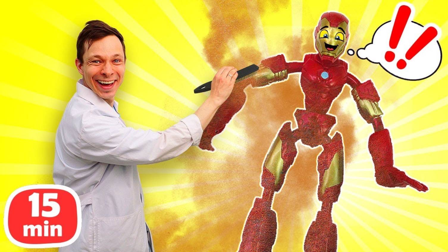 Трансформеры в МегаКлинике — Железный Человек заржавел! Игры в доктора для детей смотреть онлайн