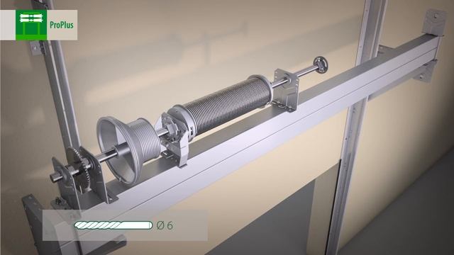 Вертикальный монтаж с нижним расположением вала промышленных ворот серий ProPlus и ProTrend смотреть онлайн