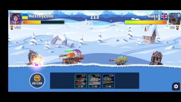 PvP mode in the mobile game Tank Combat: War Battle