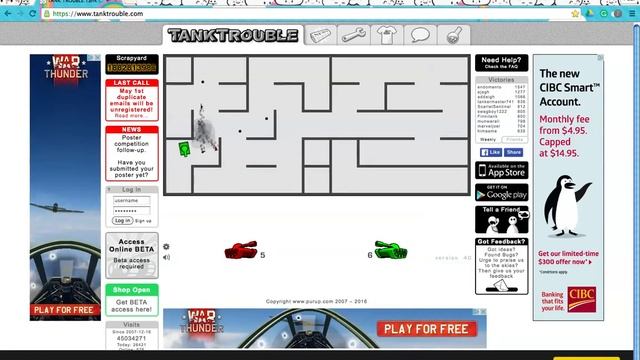 TANK TROUBLE MADNESS!!!!!!! смотреть онлайн
