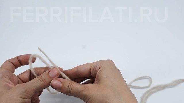 Соединение шнурковой пряжи