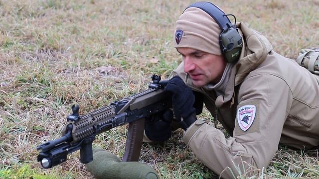 300 yds AK 74 shooting with Troy Iron Sights смотреть онлайн