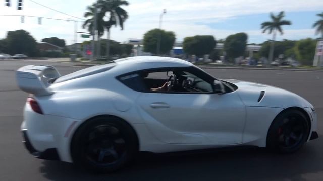CARS AND COFFEE Palm Beach SHUT DOWN After CHARGER HELLCAT RUNS FROM COPS | EXITS, DRIFTS, And MORE