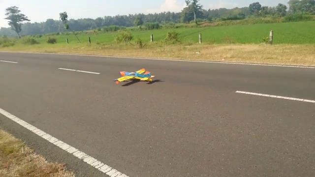 DIY Extra 300 EXP rc plane first flight смотреть онлайн