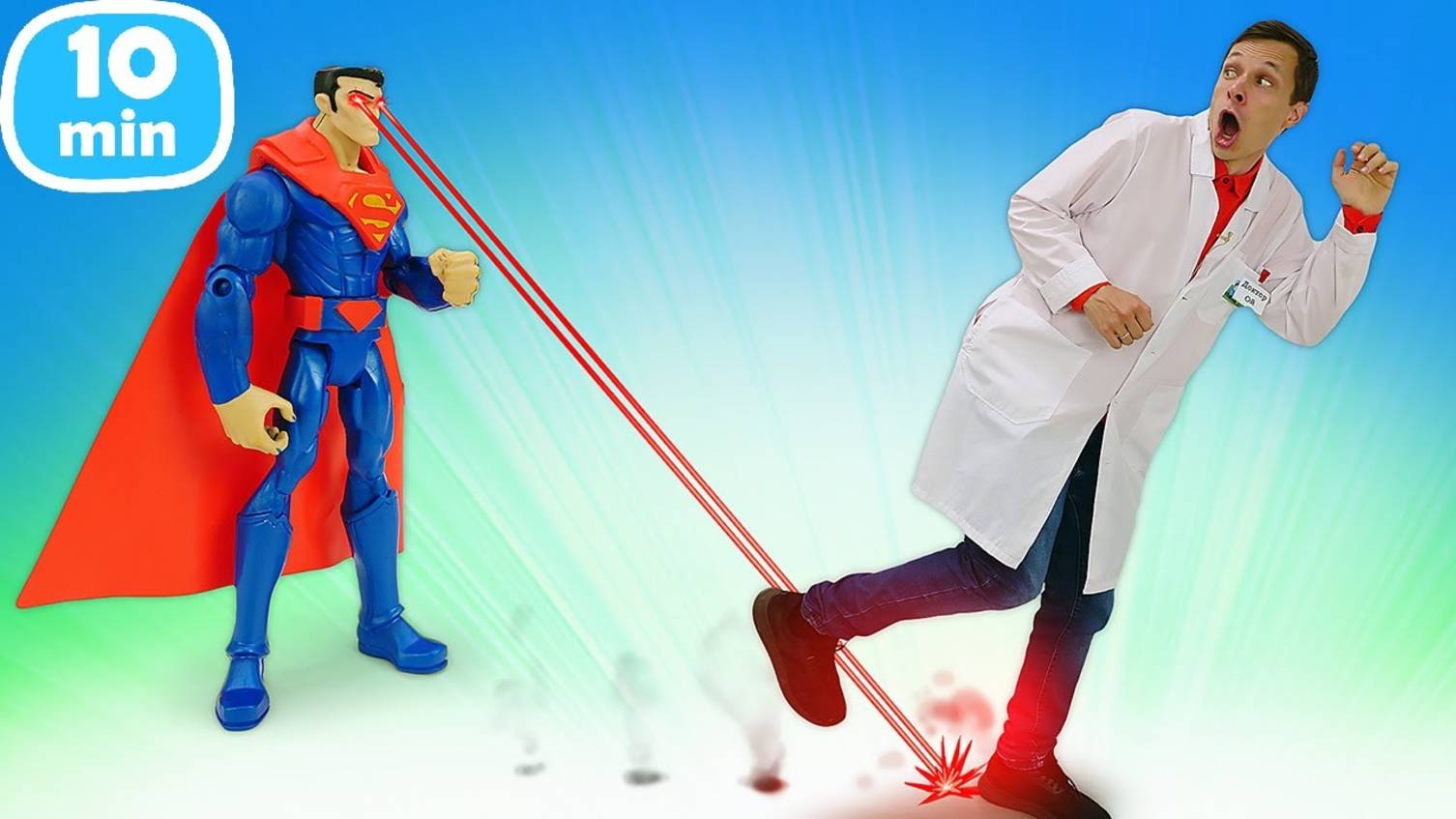 Супергерои заболели, а Доктор Ой уменьшился? Видео про игры в больничку для детей смотреть онлайн