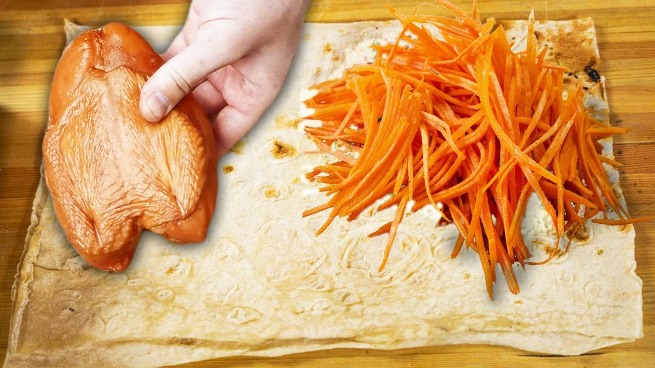 ЖАРЕНЫЕ РУЛЕТЫ из лаваша с необычной начинкой. Шикарная закуска на праздничный стол. смотреть онлайн