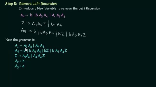 81 CFG to GNF Conversion Removal of Left Recursion смотреть онлайн