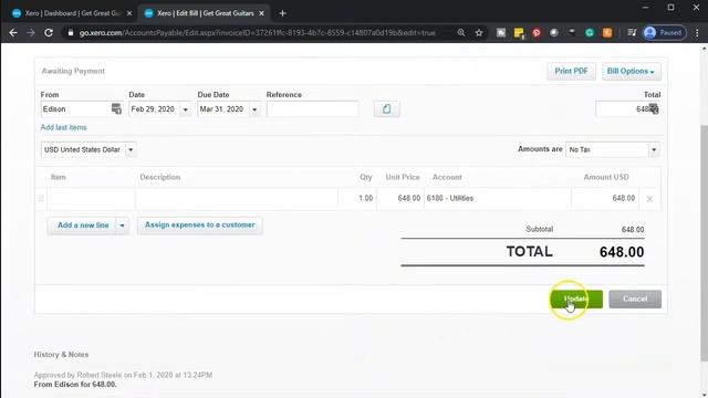 Enter Bills & Pay Bills 8.70 Xero Accounting Software 2020 смотреть онлайн