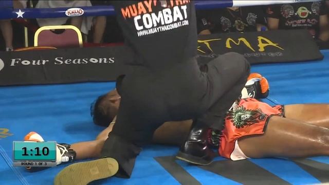 Singdam Kiatmuukao (THA) vs Казбек Кабулов (RUS), Muay Thai -66kg K.O. смотреть онлайн