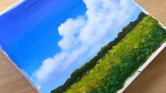 Wind Turbine with Sunflower Field | Acrylic painting | Step by step guide for Beginner смотреть онлайн