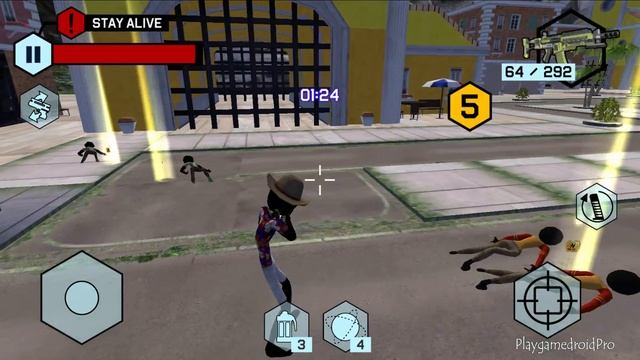 Stickman Street Gangs (by Naxeex LLC) Android Gameplay FHD #1 смотреть онлайн