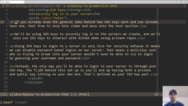 Wrapping Text in HTML Tags with Vim Macros, Vim-Surround and Pandoc смотреть онлайн