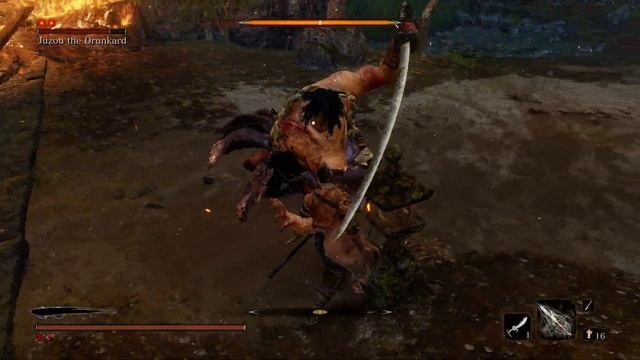 Sekiro - Juzou the Drunkard No Damage (Parrying and Spiral Spear) смотреть онлайн