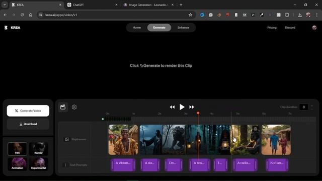 Make LONGER AI Videos in MINUTES with KREA AI! [Krea AI Tutorial] смотреть онлайн