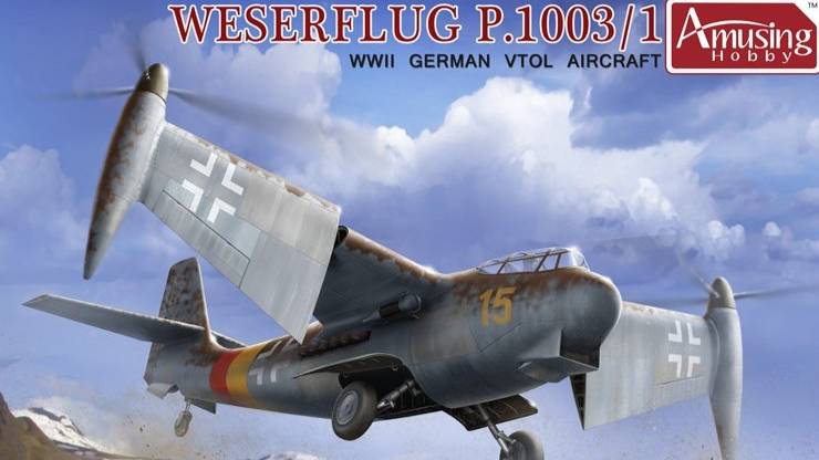 Распаковка Amusing Hobby 1 48 48A002 Weserflug P.1003