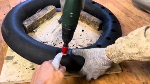 Сверлим мусс из 0,5 делаем 0,4