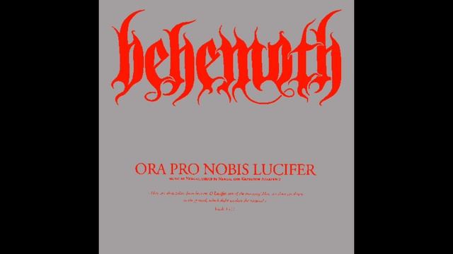 BEHEMOTH - ORA PRO NOBIS LUCIFER (STUDIO INSTRUMENTAL) #behemoth #blackmetal