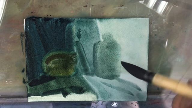 Акварель «по-сырому». Этапы работы.