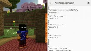 КАК Настроить ОПИСАНИЕ, ЗАЧАРОВАНИЯ и НАЗВАНИЕ Предмету в Майнкрафт Бедрок ПЕ BE