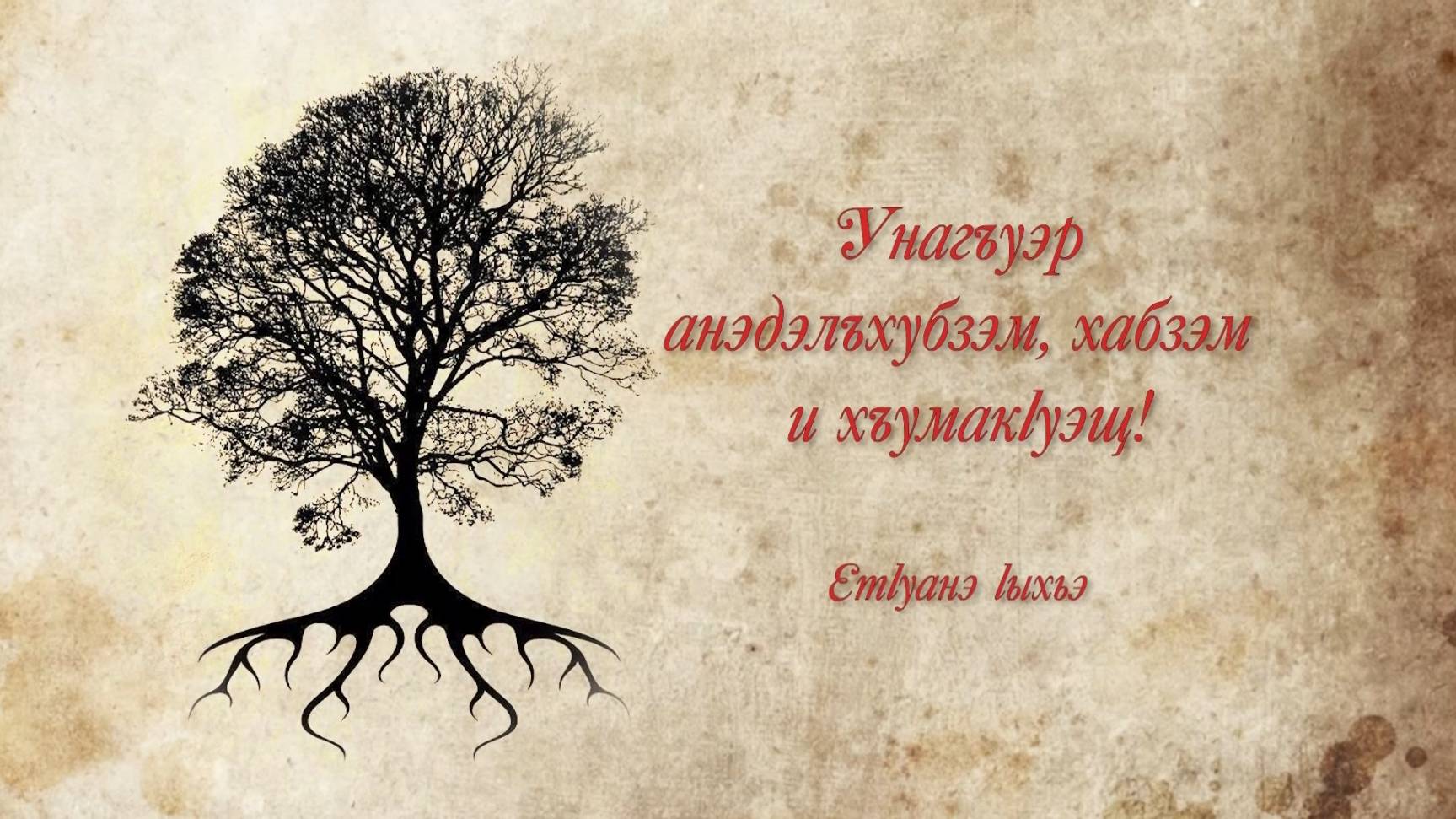 «Унагъуэр анэдэлъхубзэм и хъумак1уэщ» смотреть онлайн
