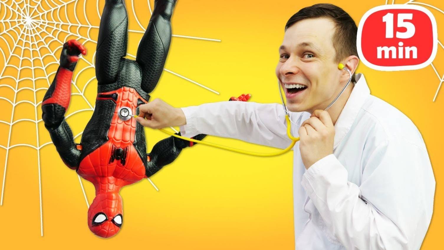 Игры в доктора для детей. Человек Паук лечит аллергию — Игрушки в Мегаклинике смотреть онлайн
