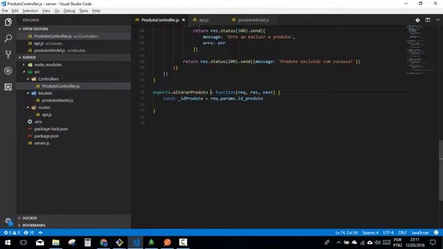 Realizando PUT e DELETE - Aplicação usando NodeJs, MongoDB e Ionic 3 #7 смотреть онлайн