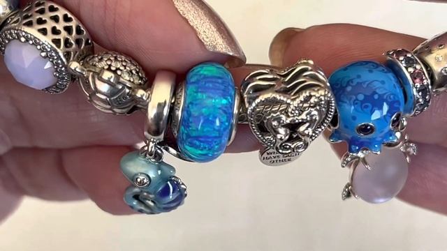 PANDORA Summer Gecko 🦎 Deep Blue Opal 🌊 New Designs!! смотреть онлайн