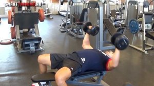 Жим с гантелями лежа на скамье | Грудь