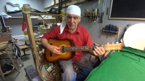 Обзор акустической гитары АО "Аккорд" г. Бобров, после ремонта в мастерской "Магия струн" А. Хорина