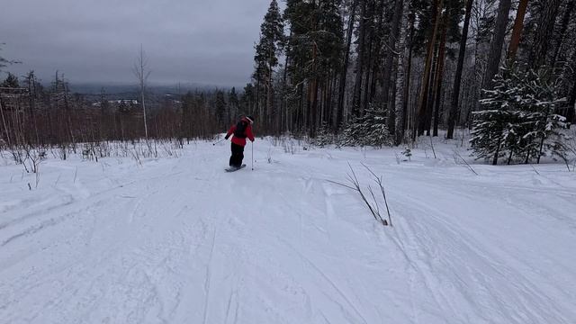 Завьялиха полный спуск с горы