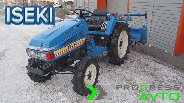 Видеообзор японского минитрактора ISEKI TU225 в комплекте с почвофрезой смотреть онлайн