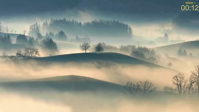 2 часа StudyWithMe - Ghibli Style Piano Music With Rain - Pomodoro 45/15