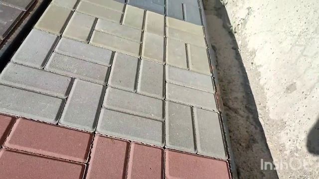 Брусчатка кирпичик цветная. смотреть онлайн
