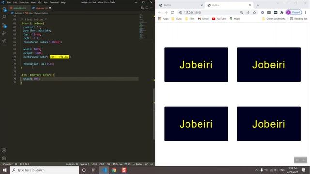 Amazing CSS Button Hover Effects | HTML & CSS | Jobeiri Media смотреть онлайн