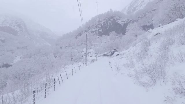 ВИД С КАБИНЫ УПРАВЛЕНИЯ ПОЕЗДОМ 🚂: Прекрасный зимний день на линии, ❄️ без рекламы смотреть онлайн