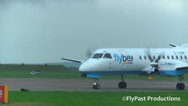 Flybe Saab 340 arriving at RAF Leuchars Airshow 2010 смотреть онлайн