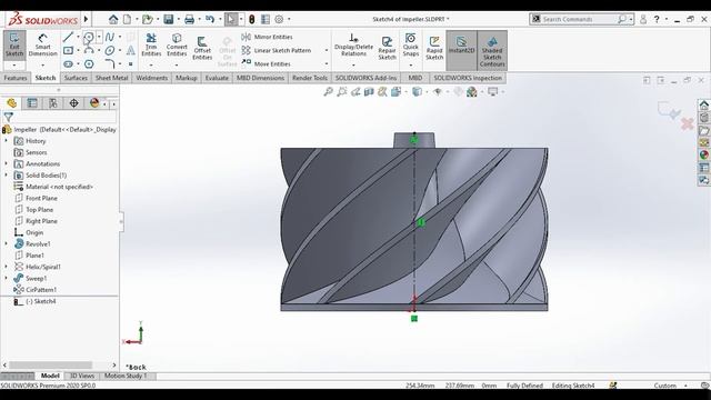 Solidworks Tutorial I Design Impeller in Solidworks I Part I Assembly I Exercise I Design I CAD смотреть онлайн