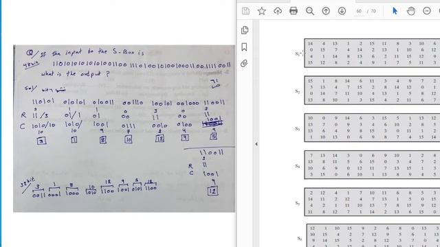 DES S-Box Example смотреть онлайн