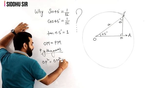 Proof of value of Sin45°, Cos45° and Tan45° By: Siddhu Sir смотреть онлайн