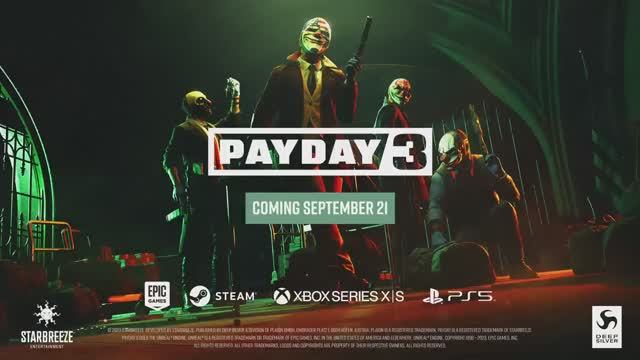 PAYDAY 3 - трейлер №2 смотреть онлайн