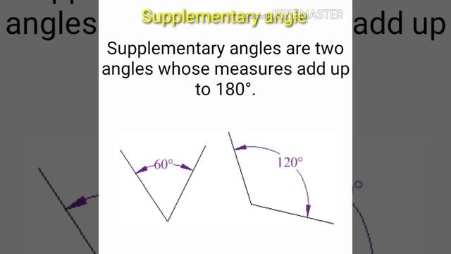 Supplementary angle (Definition) смотреть онлайн