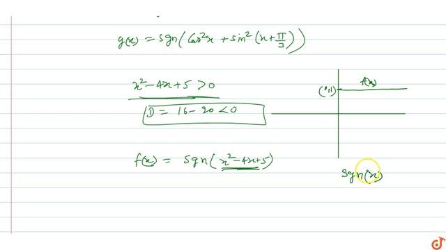 Which of the following pair(s) of function have same graphs?(B) `f(x) = sgn(x^2-4x + 5), g(x)= смотреть онлайн