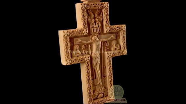 Carved Wooden Crucifix Russian Orthodox carved Pectoral cross Priest Pectoral смотреть онлайн