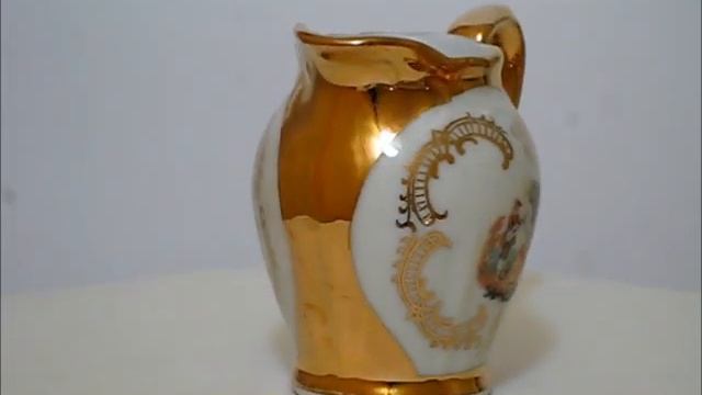 BAVARIA vintage golden porcelain tea set смотреть онлайн
