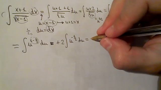 Integral of (x+1)/sqrt(x-1) (substitution) смотреть онлайн