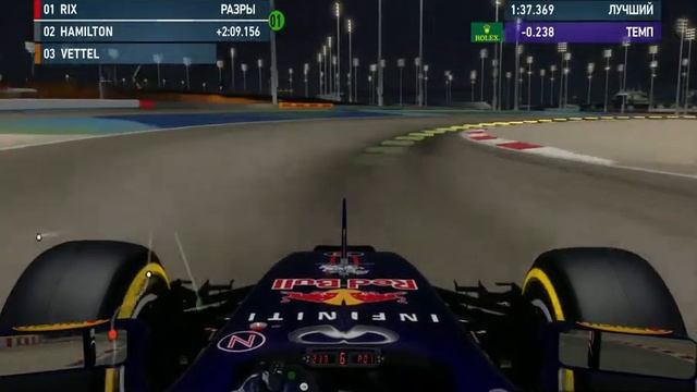 F1-2014: Бахрейн. Последние 2 круга гонки. смотреть онлайн