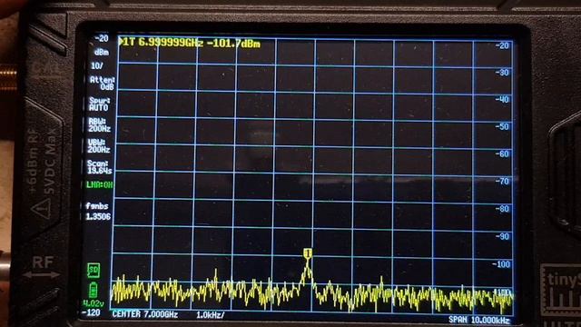 TinySA Ultra - sygnały GHz'owe, TinySA Ultra - GHz signals. смотреть онлайн