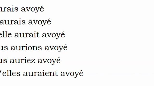 Изучение французского языка = Спряжение глаголов = Avoyer смотреть онлайн
